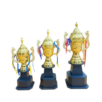 0559 Metal Champion Trophy Cup/Sports Trophy/premium metal Trophy With Wooden Base/Cricket Trophy