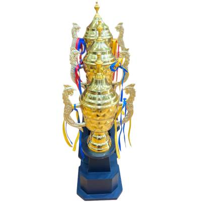 0559 Metal Champion Trophy Cup/Sports Trophy/premium metal Trophy With Wooden Base/Cricket Trophy