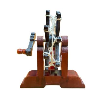 Mini Gandhi Charkha | Wooden Charkha | Spinning Wheel | Wooden Khadi Gandhi Charka Showpiece for Home Decor or Gandhi Charkha for Gift or Souvenir or