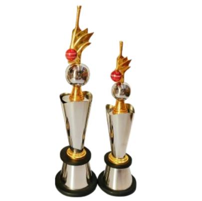 D.No. 3037 New/Cricket Tournament Trophy/Corporate Cricket Trophy/Premium Metal Trophy