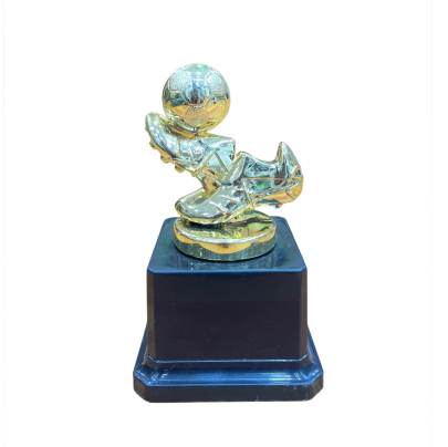 Football Fibre Decorative Soccer Ball and Shoe Showpiece | Home Decor | Fibre Sculpture | World Cup Golden Boot Trophy