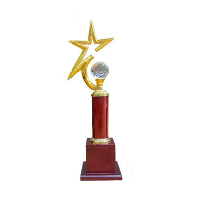 Half star Trophy/Premium Quality Metal Trophy/Corporate Trophy/Crystal Trophy/Sports Trophy