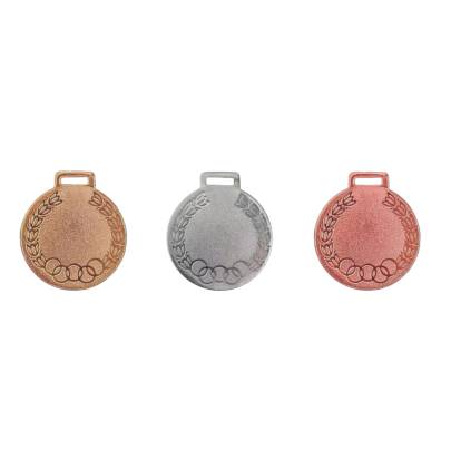 Olympic Designed Medals  2 Inch Diameter  Gold  Silver  Brown  for Sports Events
