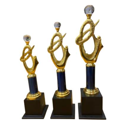 Trophy Lady Round/Premium Quality Metal Award Trophy/Corporate Trophy